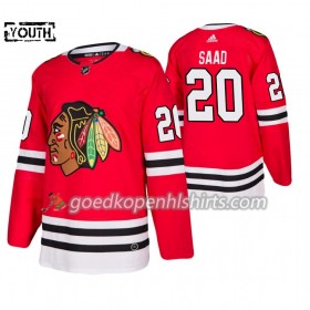 Chicago Blackhawks Brandon Saad 20 Adidas 2019-2020 Rood Authentic Shirt - Kinderen